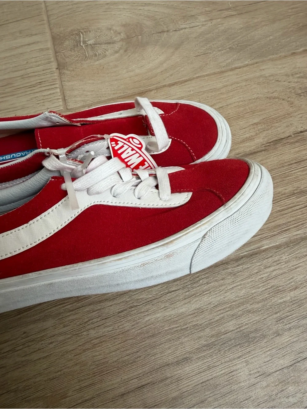 NWT Vans Red & White Classic Skate Sneakers